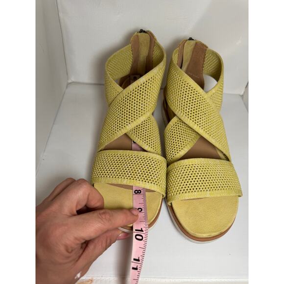 Eileen Fisher Women's Yellow Kitts Sandal size 8 - Picture 2 of 6